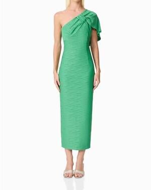 NEW ELLIATT theodara midi dress in green